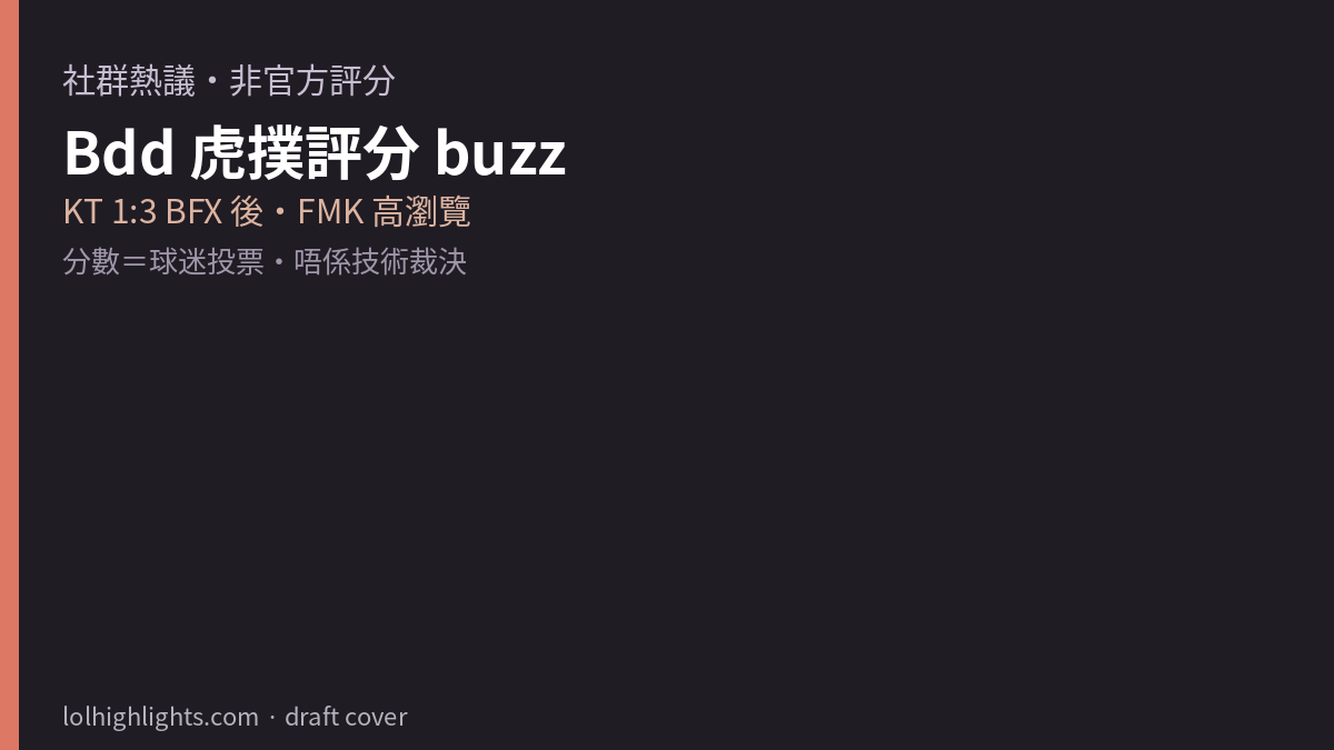 Bdd 虎撲評分社群 buzz 資訊卡