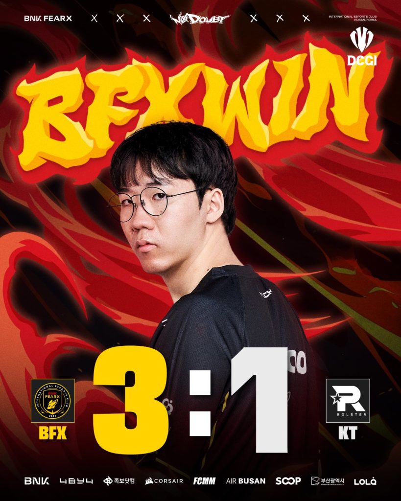 BFX 3:1 勝 KT