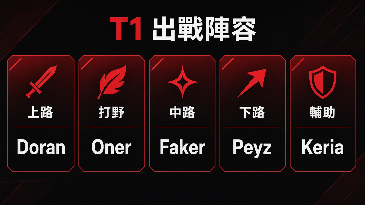 T1 出戰陣容
