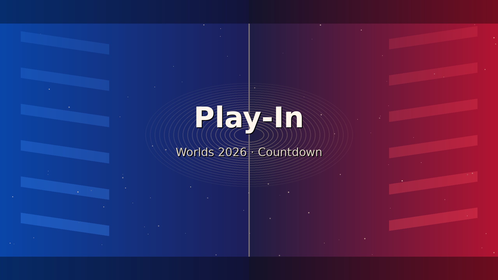 Worlds 2026 Play-In 倒數兩日觀看指南