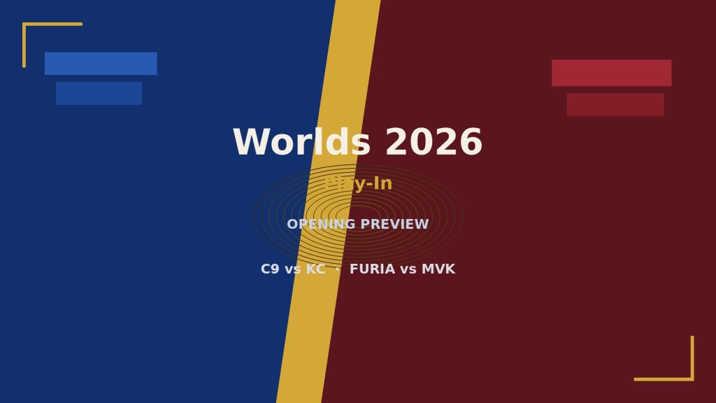 Worlds 2026 Play-In 開幕前瞻封面